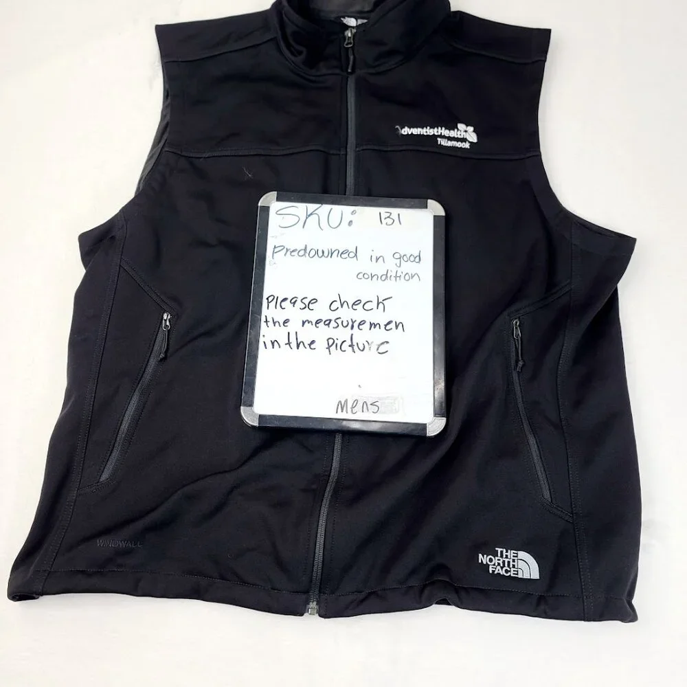 The North Face‎ Men's Black Ridgewall Softshell Wind Wall Basic Vest Size XXL